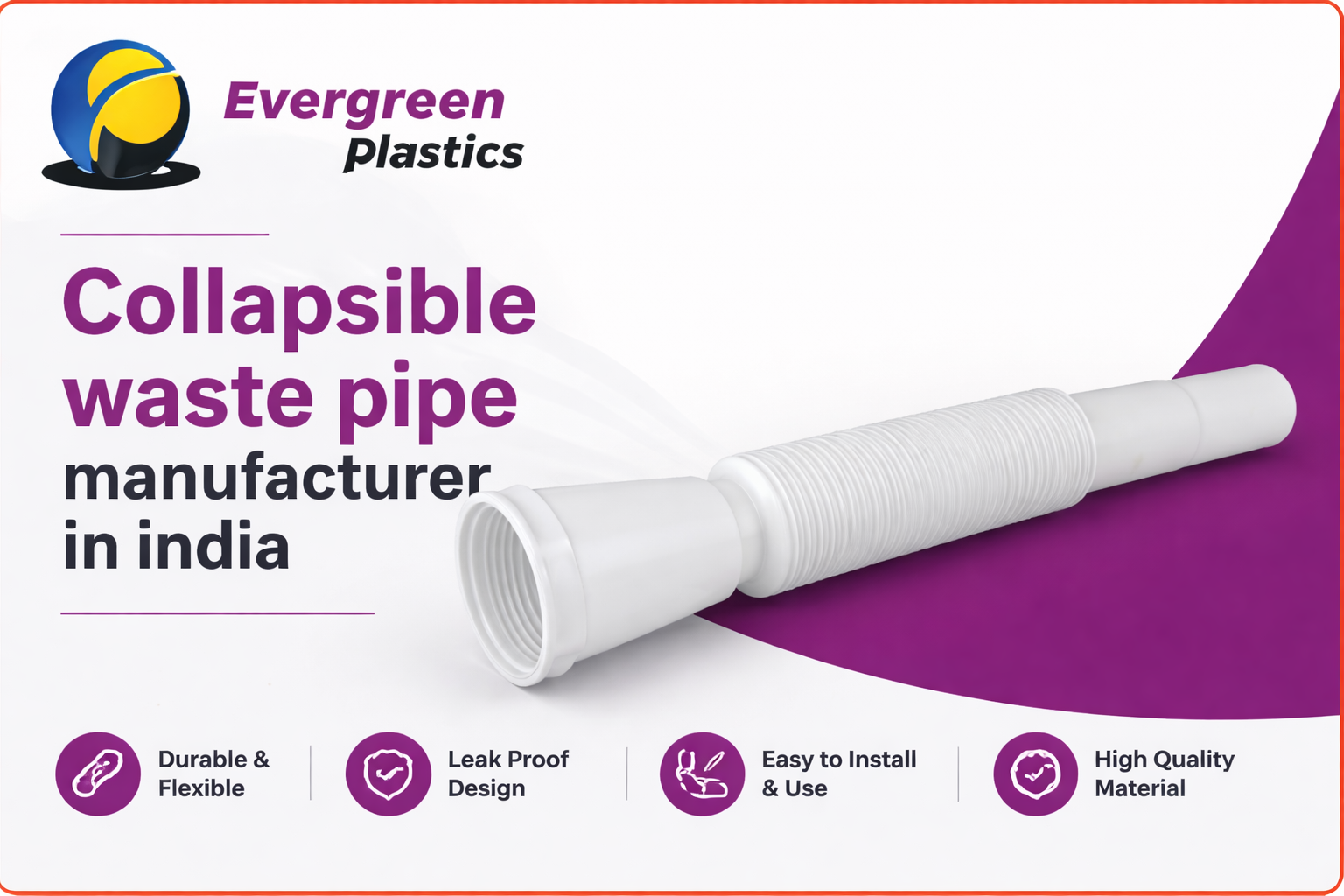 Collapsible Waste Pipe Manufacturer in India