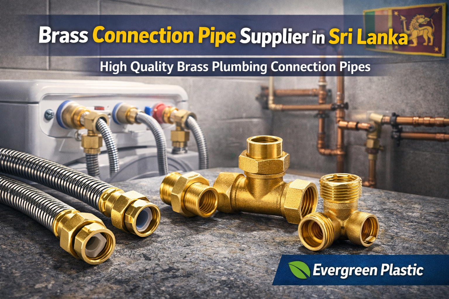 Brass Connection Pipe Supplier and Exporter in Sri Lanka - Evergreen Plastic Industries