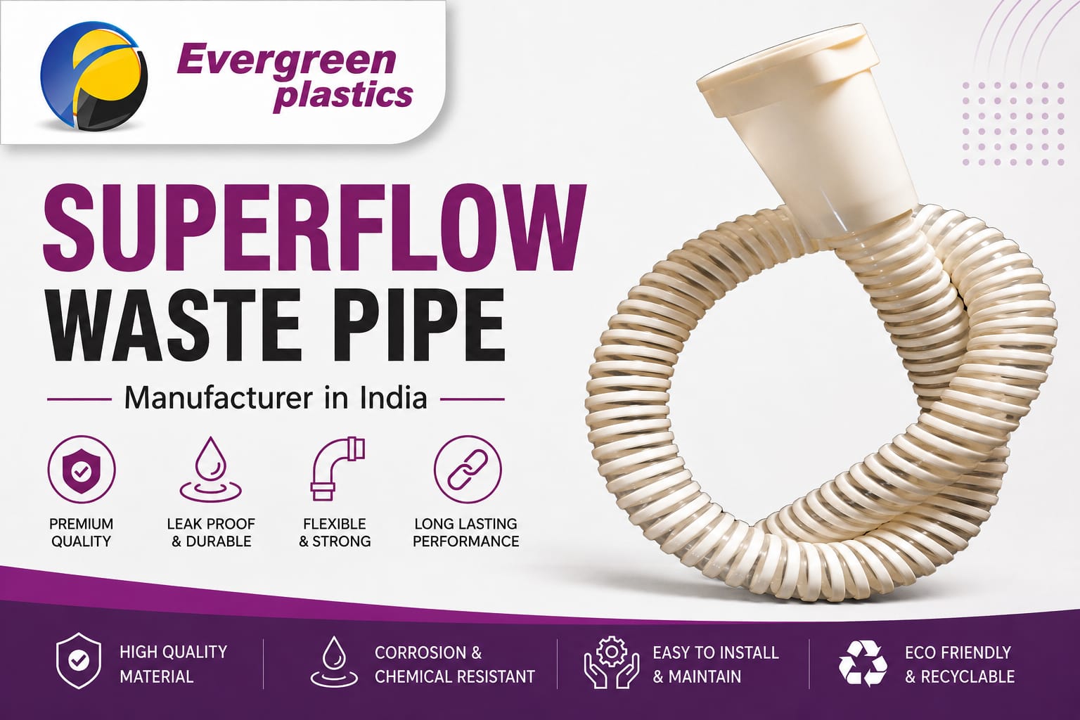 Superflow Waste Pipe Manufacturer in India